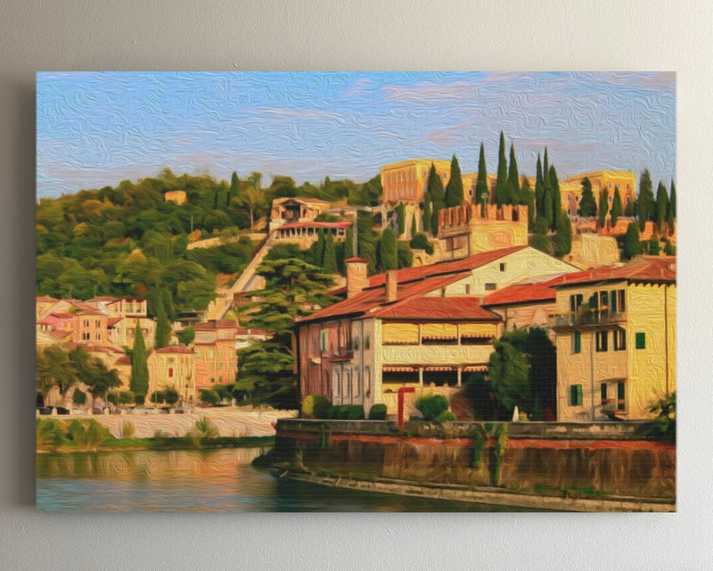 Adige River Hillside Views — Verona, Italy