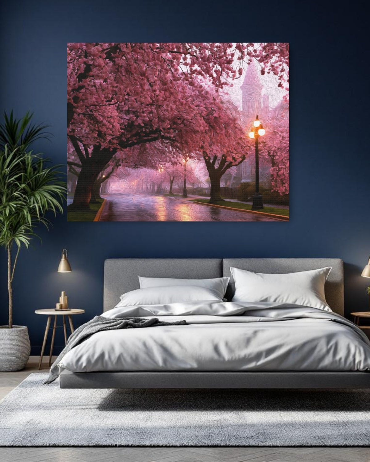 Victoria, British Columbia | Cherry Blossom Avenue Victoria | Original Series Gallery Canvas detail