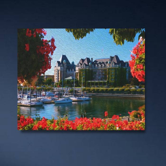Victoria, British Columbia | Victoria Inner Harbour Waterfront | Original Series Gallery Canvas