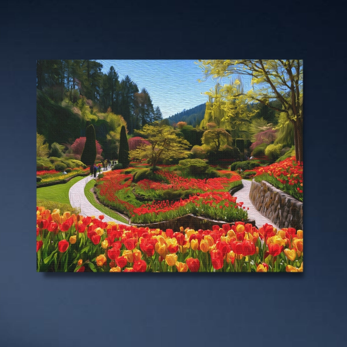 Sunken Garden Tulip Bloom — Victoria, British Columbia, study 4