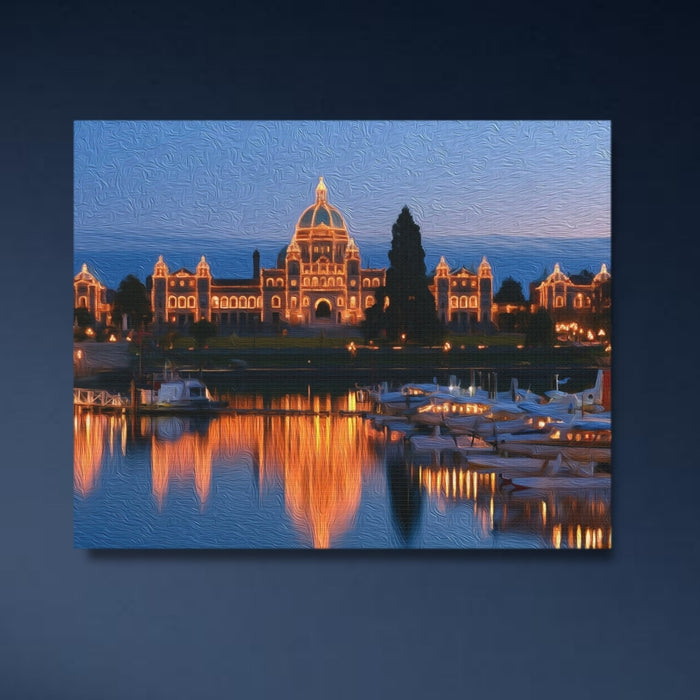 Victoria, British Columbia | BC Parliament Buildings Harbour | Original Series Gallery Canvas