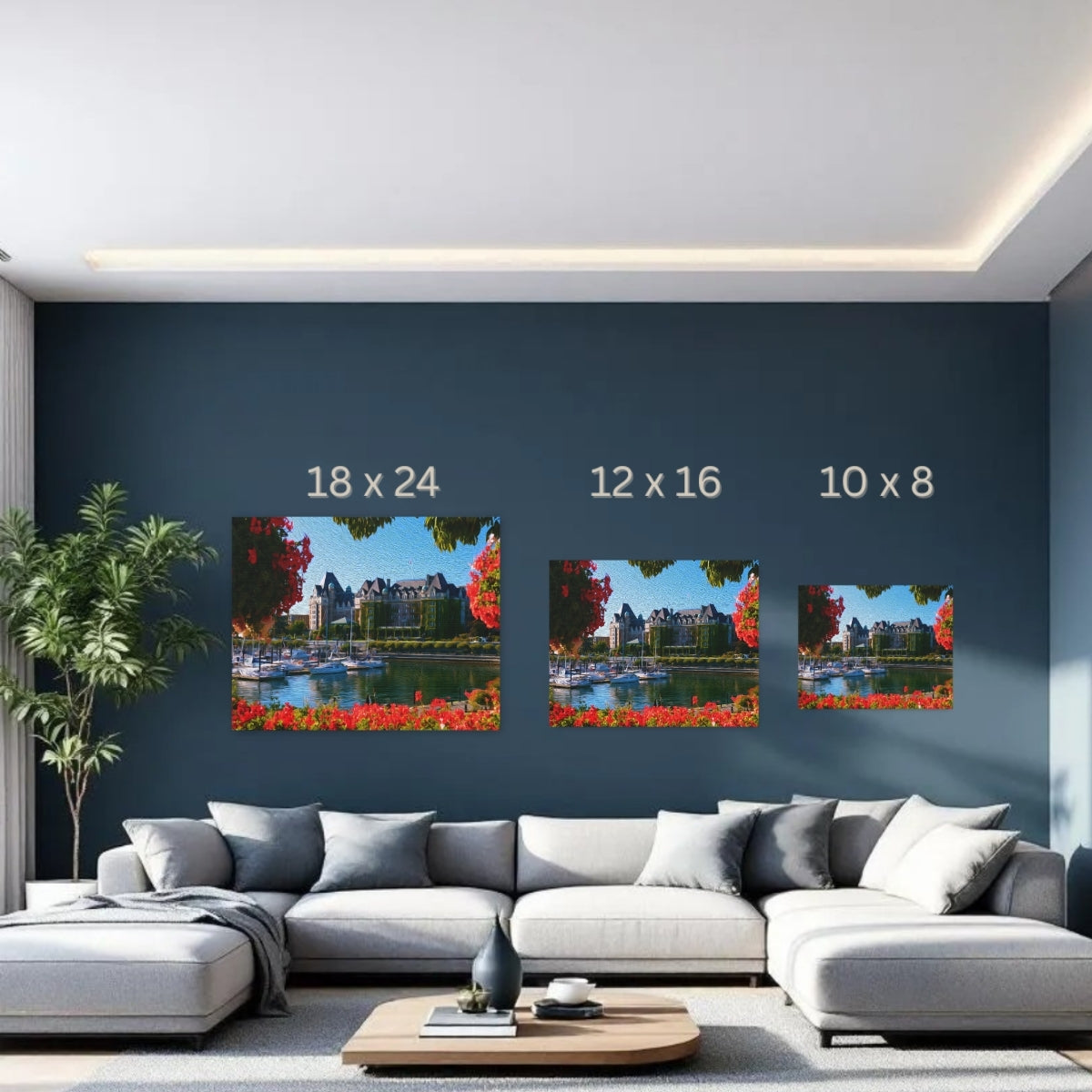 Victoria, British Columbia | Victoria Inner Harbour Waterfront | Original Series Gallery Canvas detail