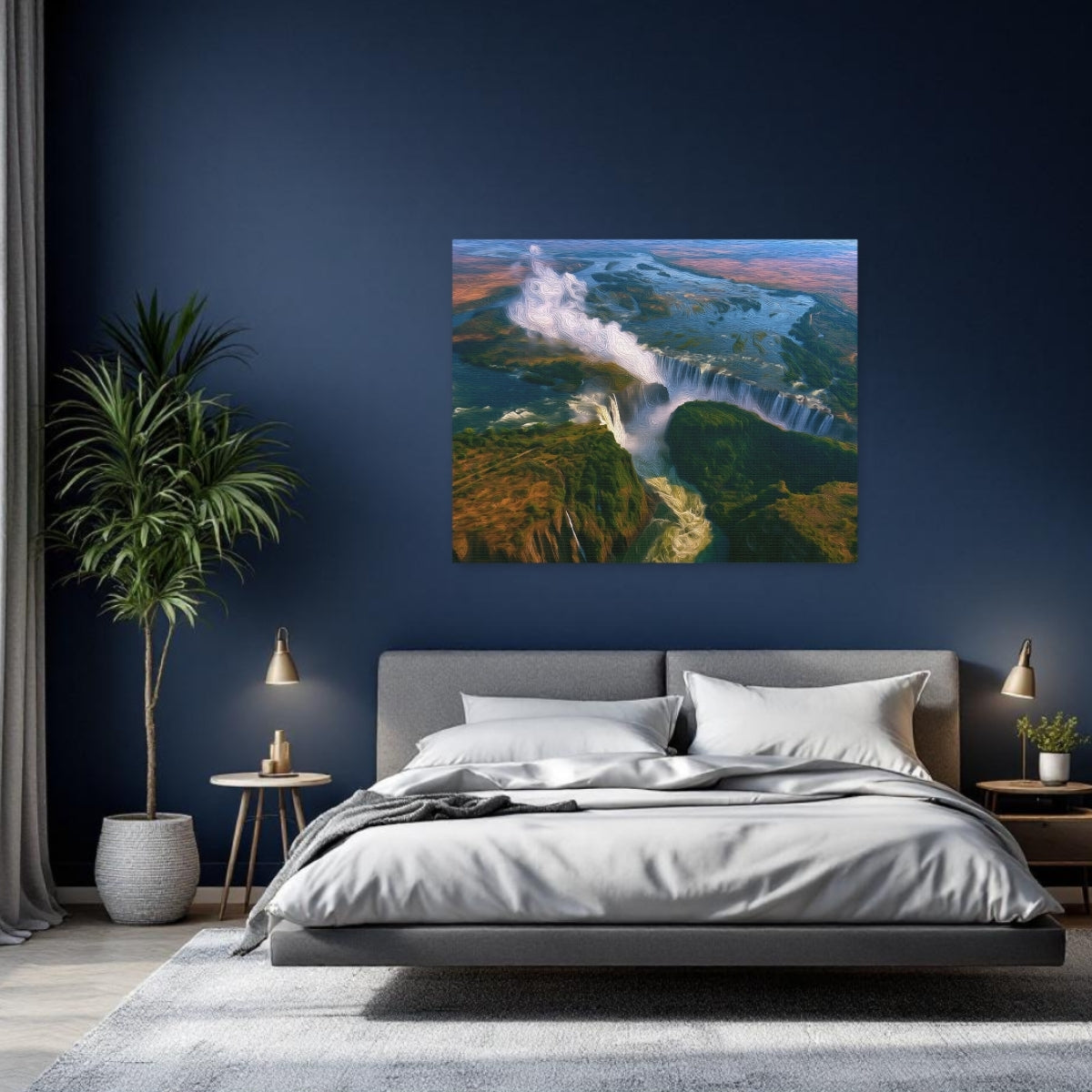 Victoria Falls Aerial View — Victoria Falls, Zimbabwe, study 2