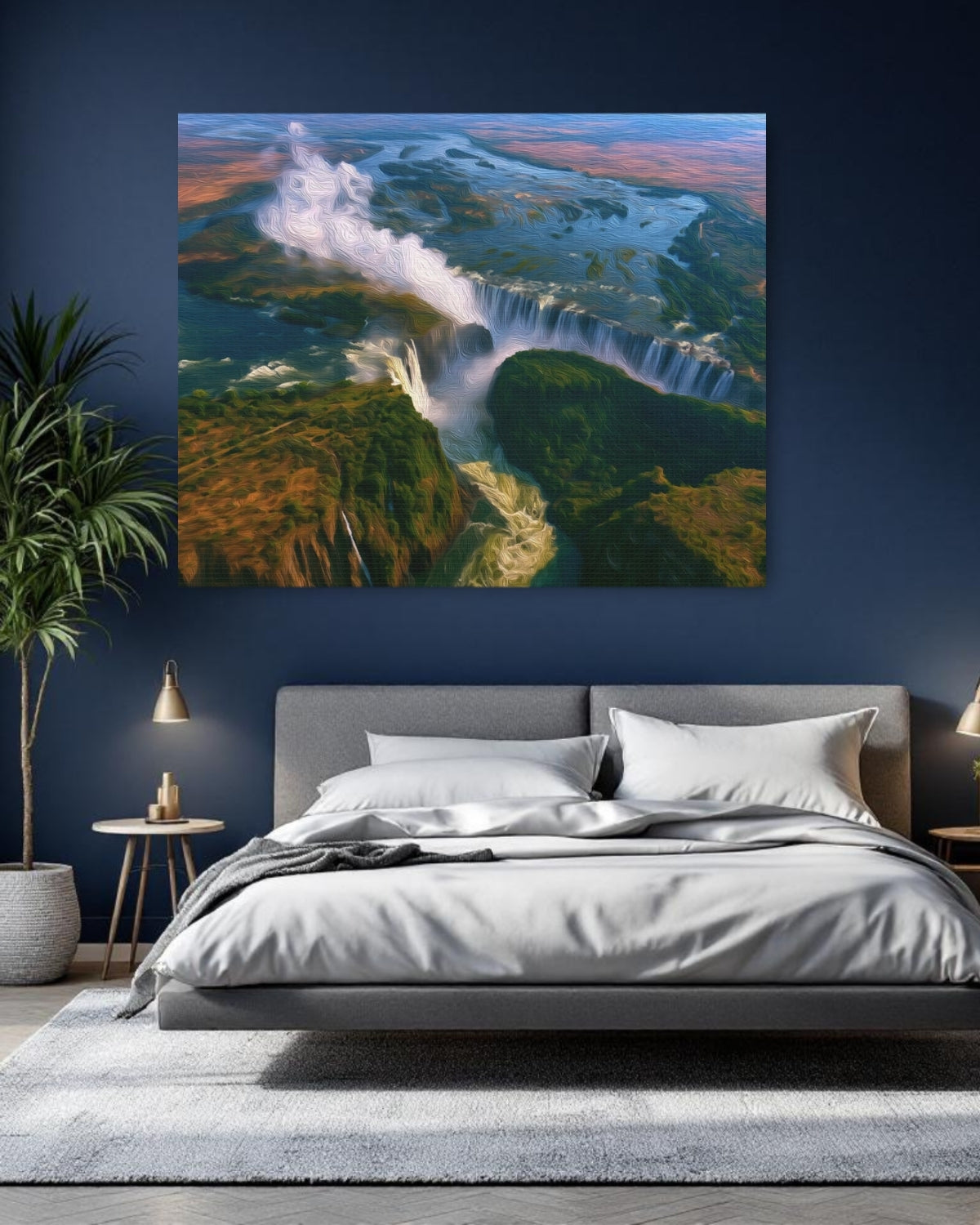 Victoria Falls Aerial View — Victoria Falls, Zimbabwe, study 1