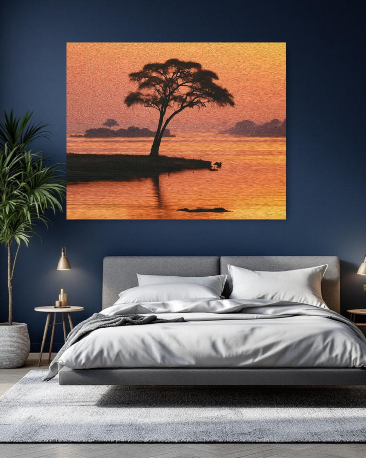 Zambezi River Acacia Sunset — Victoria Falls, Zimbabwe, study 1