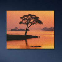 Zambezi River Acacia Sunset — study 4 thumbnail