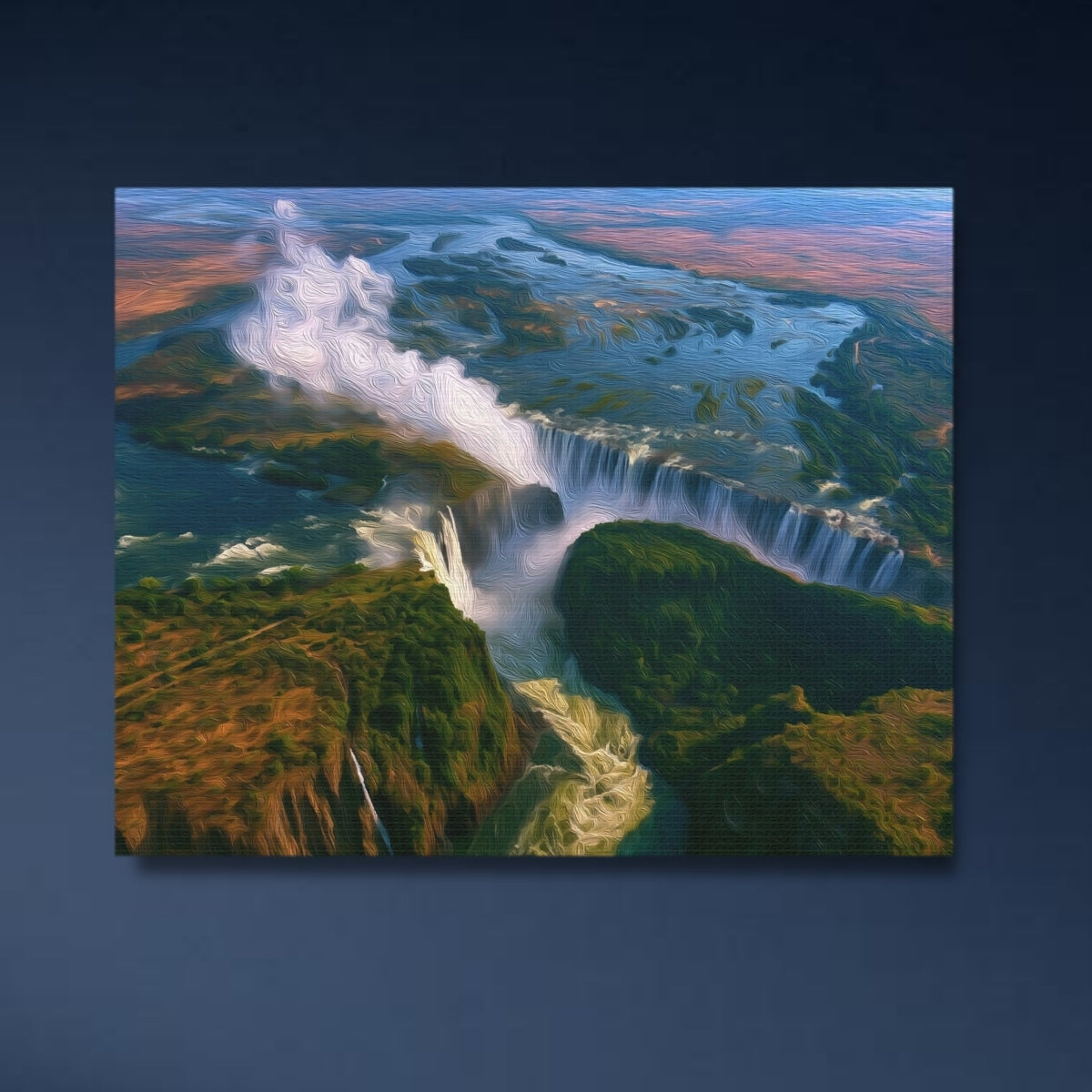 Victoria Falls Aerial View — Victoria Falls, Zimbabwe, study 4