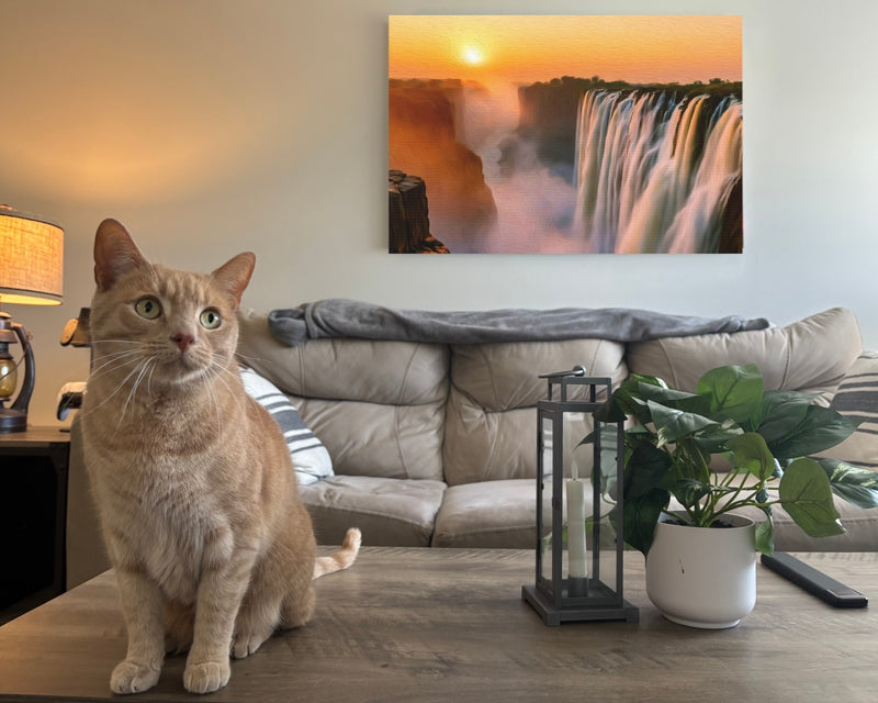Victoria Falls, Zimbabwe | Victoria Falls Sunset Gorge | Original Series Gallery Canvas