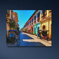 Historic Cobblestone Colonial Street — close-up thumbnail