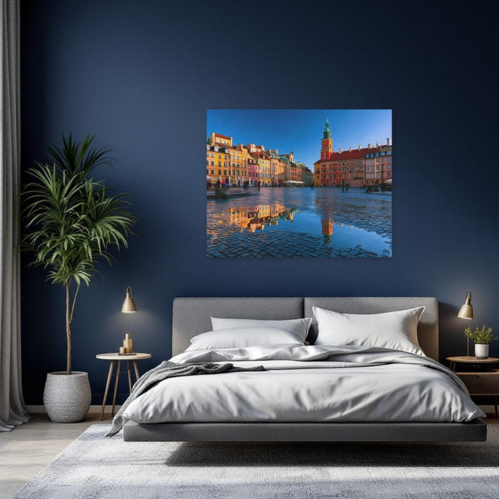 Warsaw, Poland | Old Town Market Square | Original Series Gallery Canvas detail
