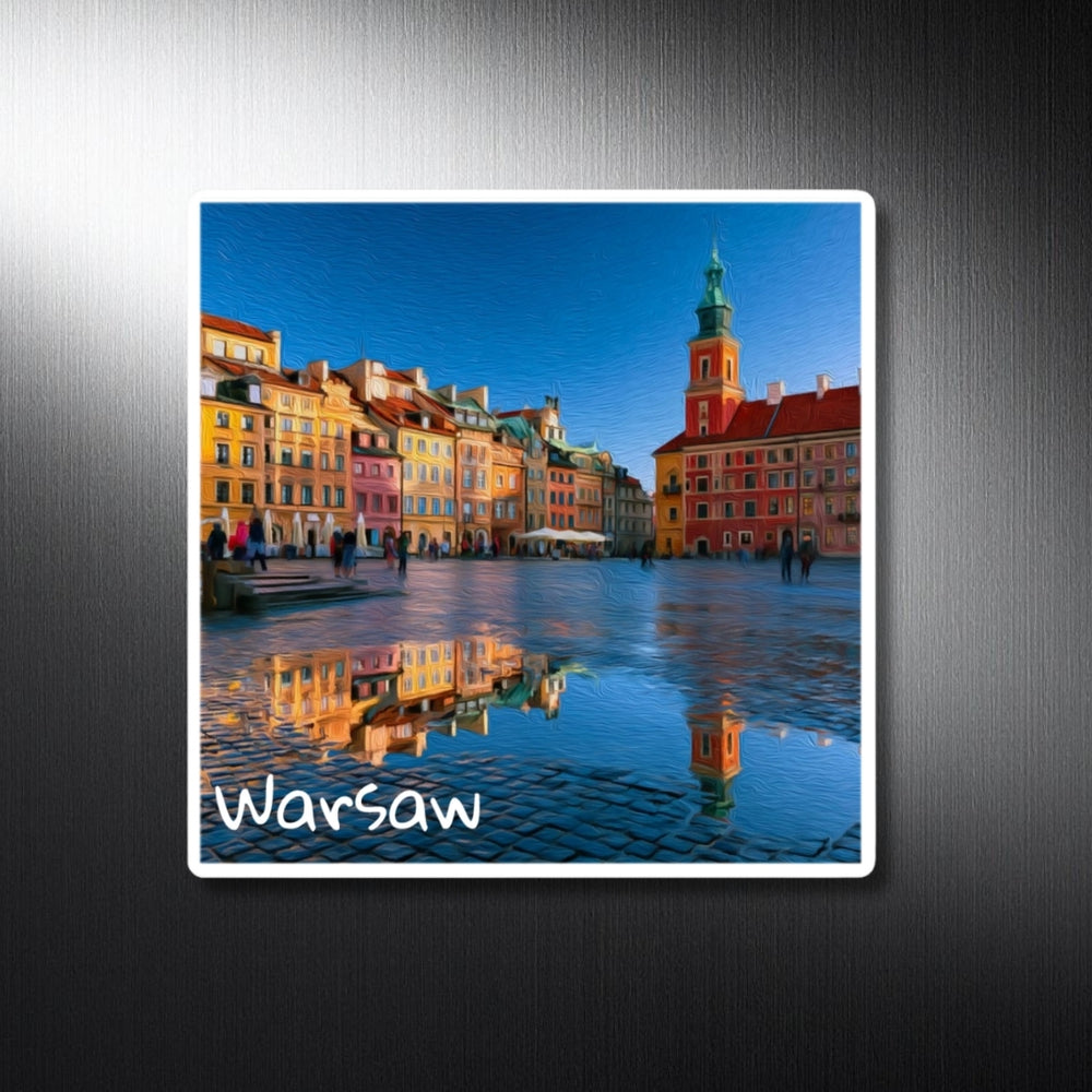 Warsaw, Poland | Old Town Market Square | Original Series Decorative Magnet