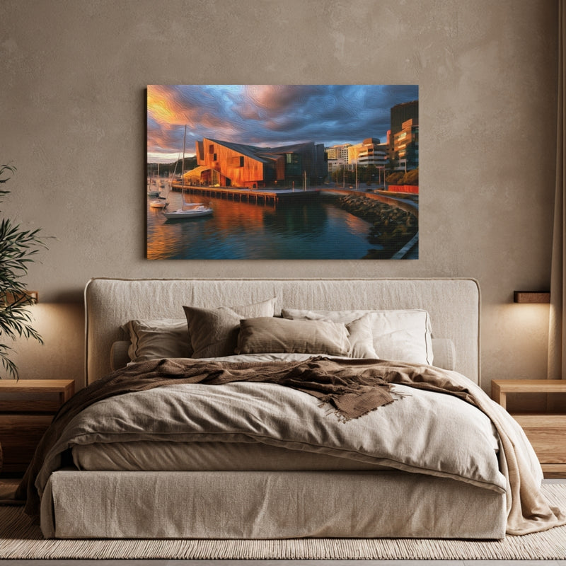 Copper Waterfront At Sunset — Wellington, New Zealand, view 6