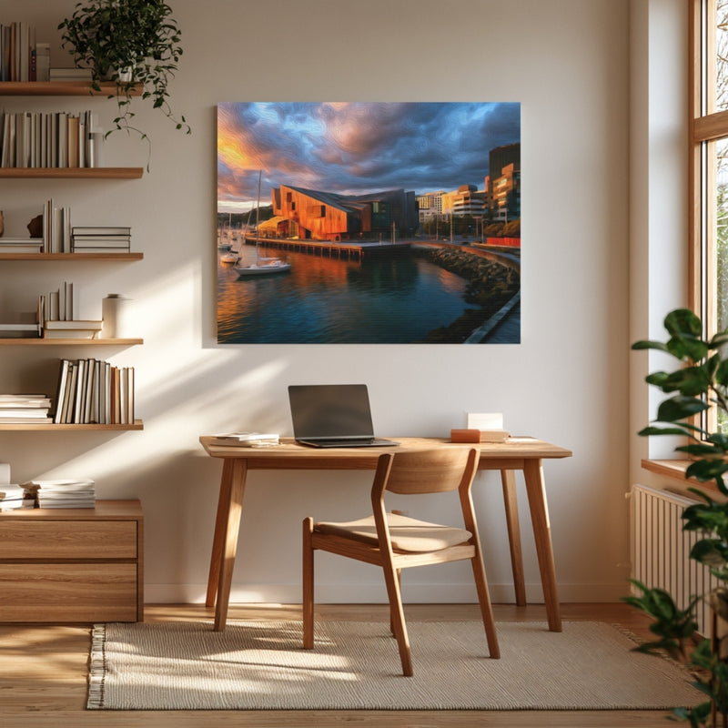 Copper Waterfront At Sunset — Wellington, New Zealand, view 4
