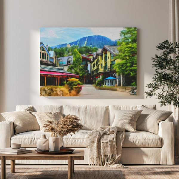 Whistler, British Columbia | Whistler Village Stroll | Original Series Gallery Canvas