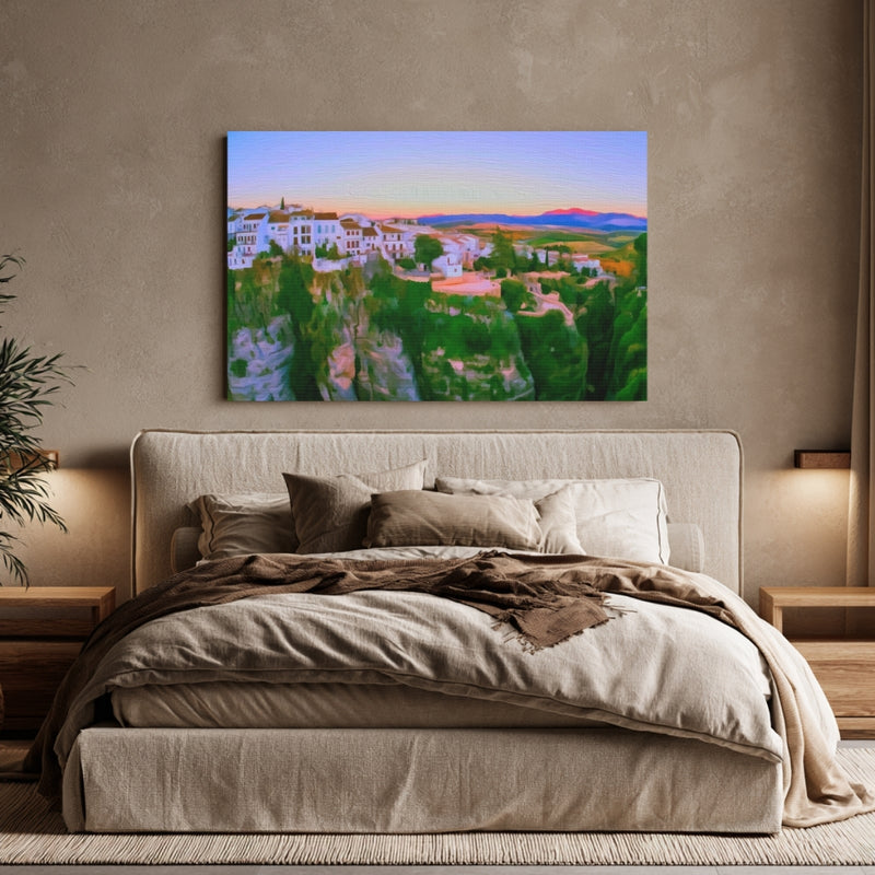 Cliffside White Village Sunset — White Villages of Andalusia, Spain, view 6