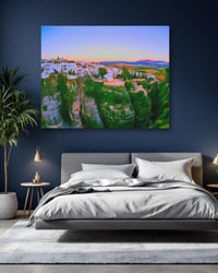 Cliffside White Village Sunset — study 1 thumbnail