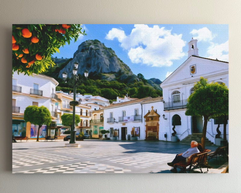 Grazalema Village Plaza — White Villages of Andalusia, Spain