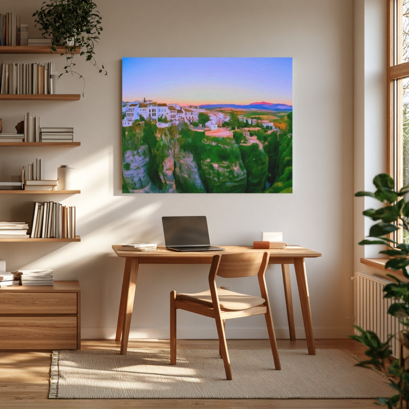 Cliffside White Village Sunset — White Villages of Andalusia, Spain, view 4