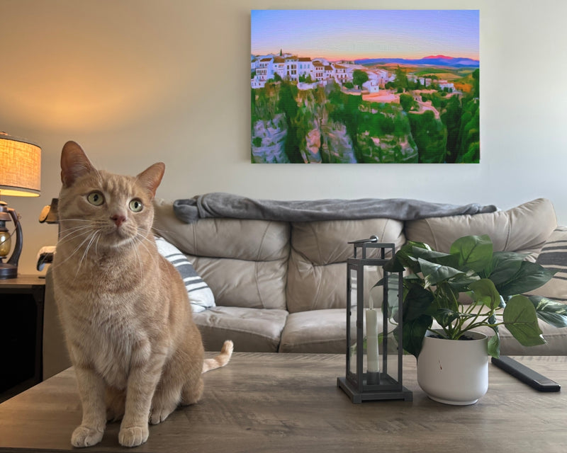 Cliffside White Village Sunset — White Villages of Andalusia, Spain, view 2