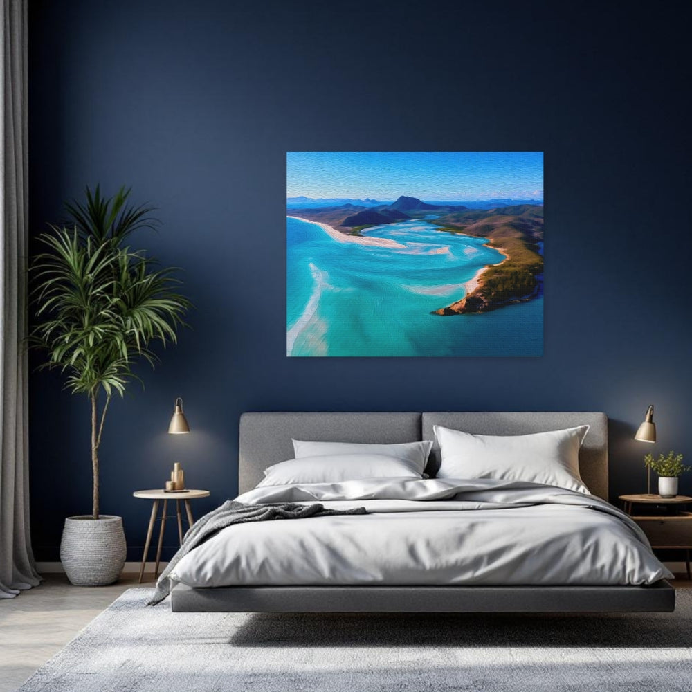 Whitsunday Islands, Australia | Whitsunday Turquoise Island Waters | Original Series Gallery Canvas detail