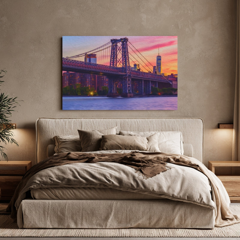 Williamsburg Bridge at Sunset — Williamsburg, Brooklyn, view 6