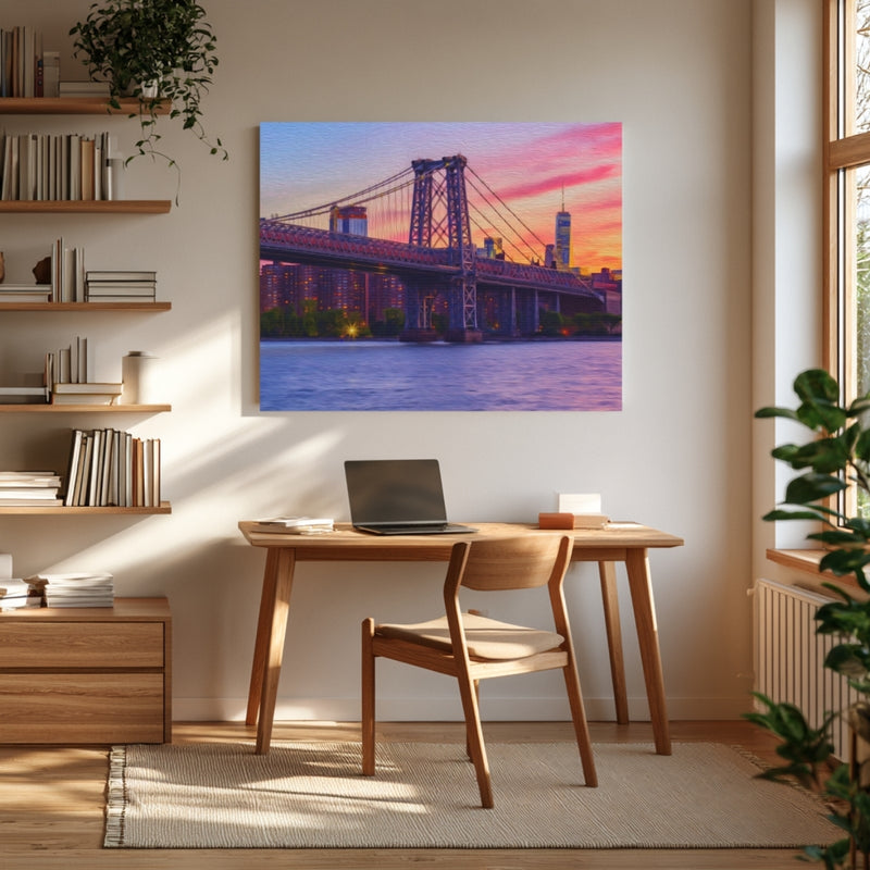 Williamsburg Bridge at Sunset — Williamsburg, Brooklyn, view 4