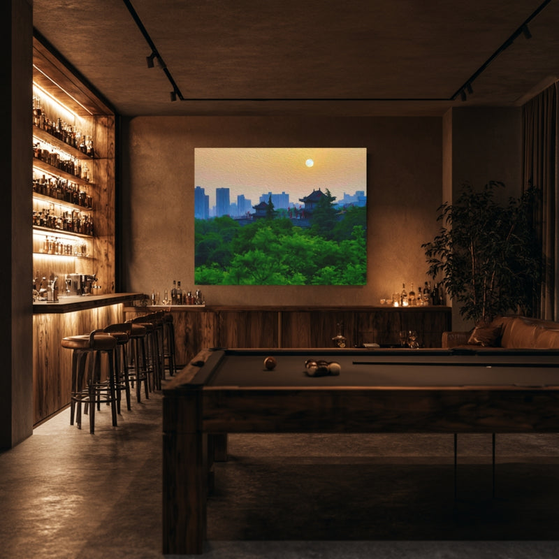 Ancient City Wall Pavilions At Sunrise — Xi'an, China, view 7