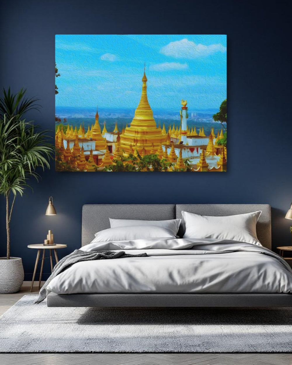 Yangon, Myanmar | Golden Pagodas of Yangon | Original Series Gallery Canvas detail