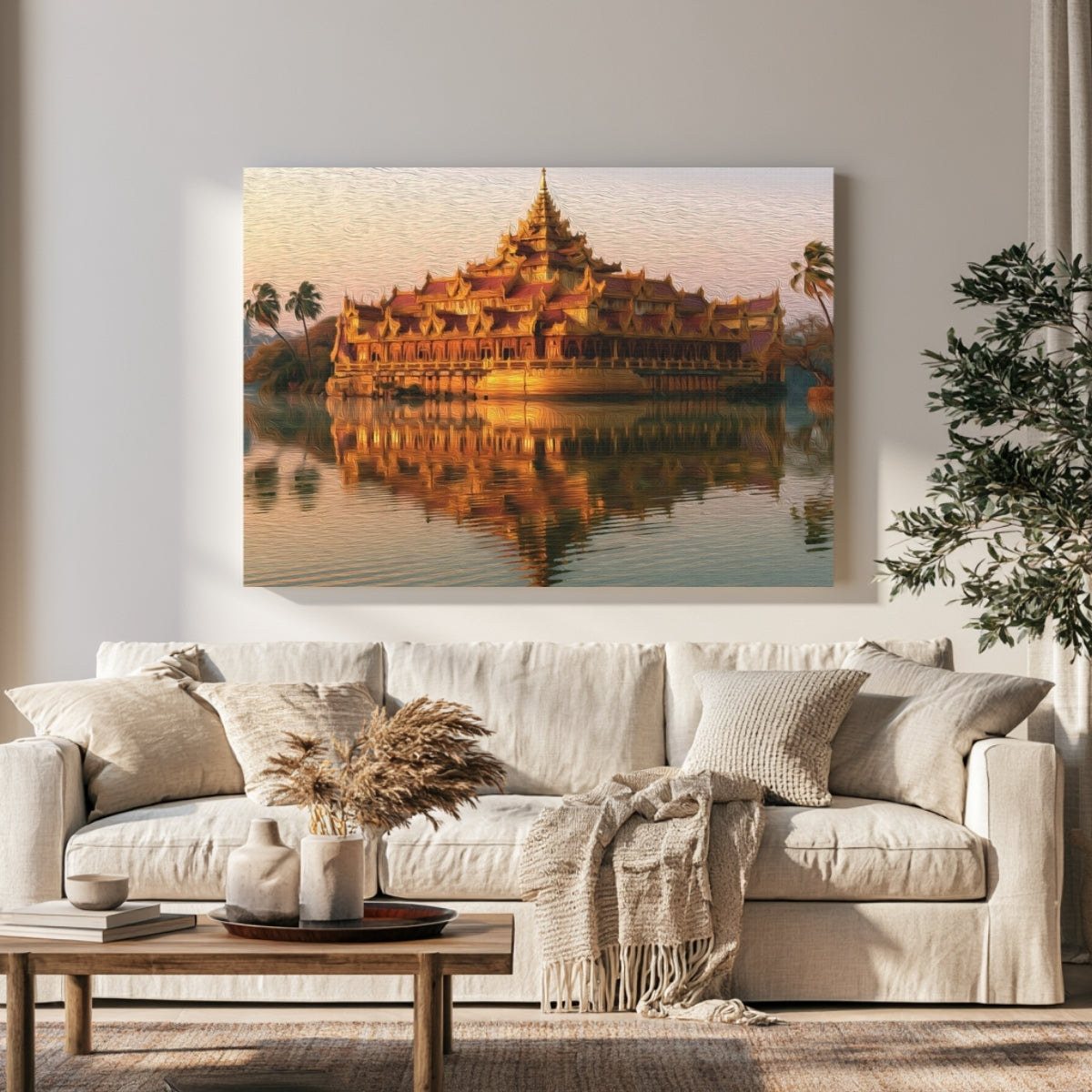 Karaweik Palace Kandawgyi Lake — Yangon, Myanmar, view 1
