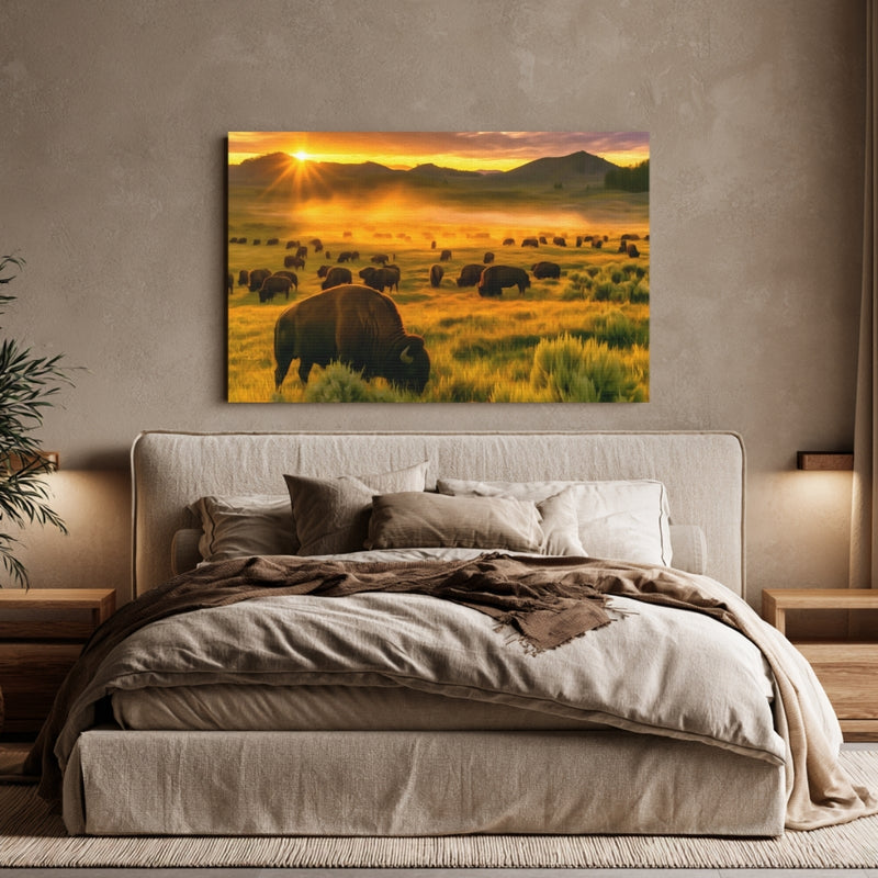 Lamar Valley Bison Herd — Yellowstone National Park, Wyoming, view 6