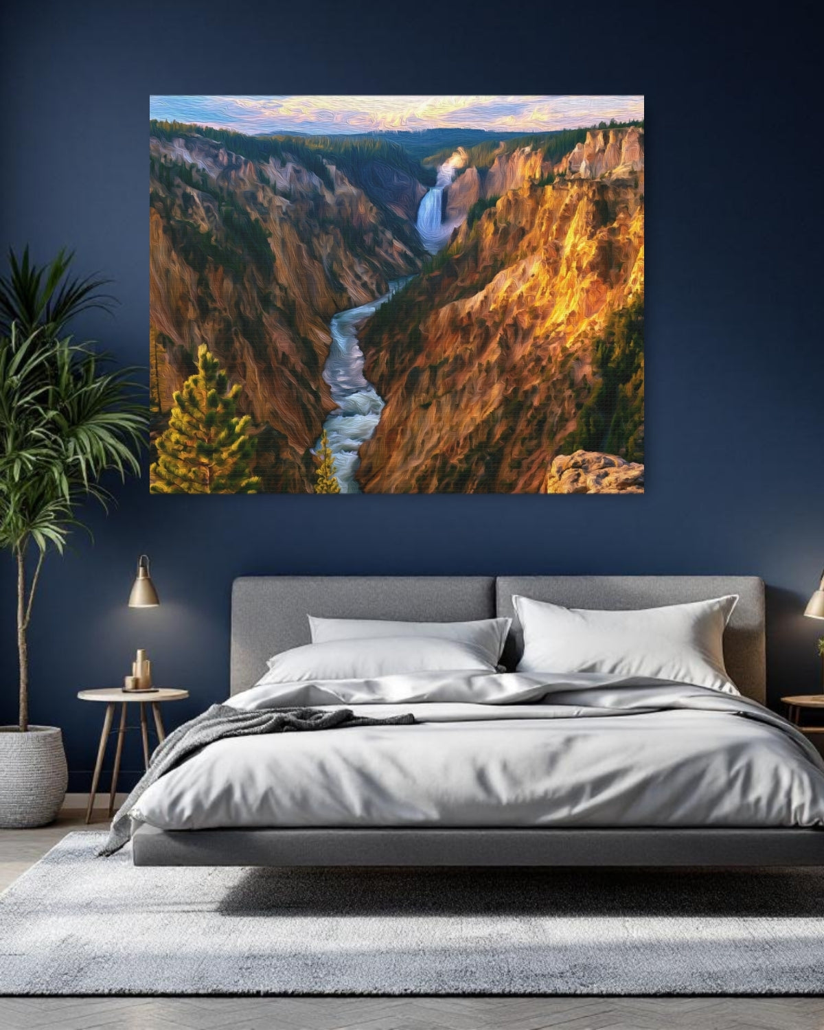 Grand Canyon of the Yellowstone Lower Falls — Yellowstone National Park, Wyoming Study No. 1
