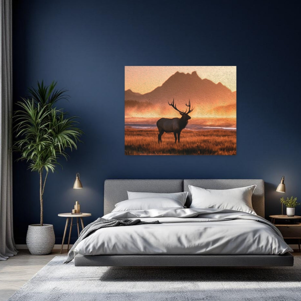 Bull Elk Autumn Meadow — Yellowstone National Park, Wyoming Study No. 2