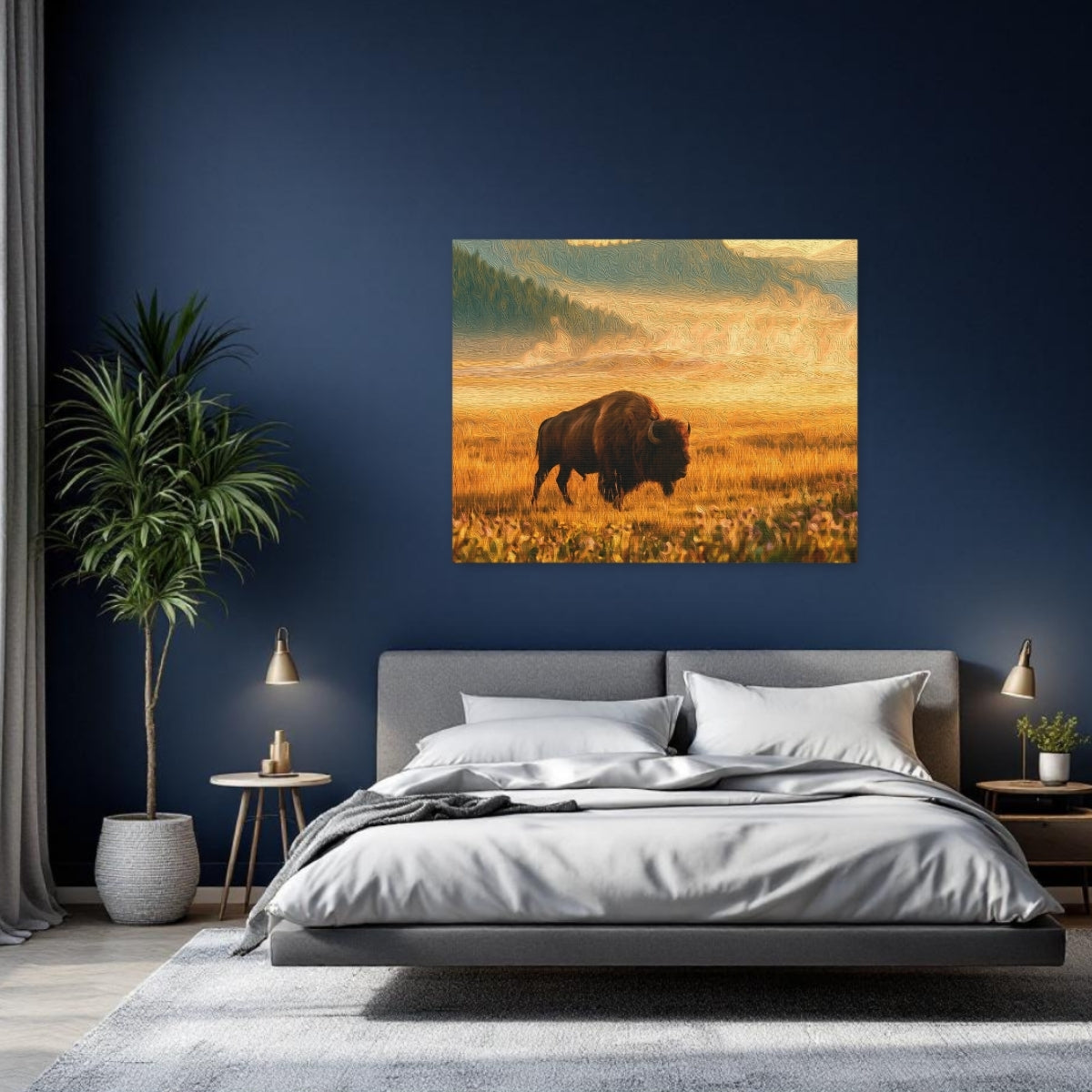 Lamar Valley Bison Roam — Research Area, study 2