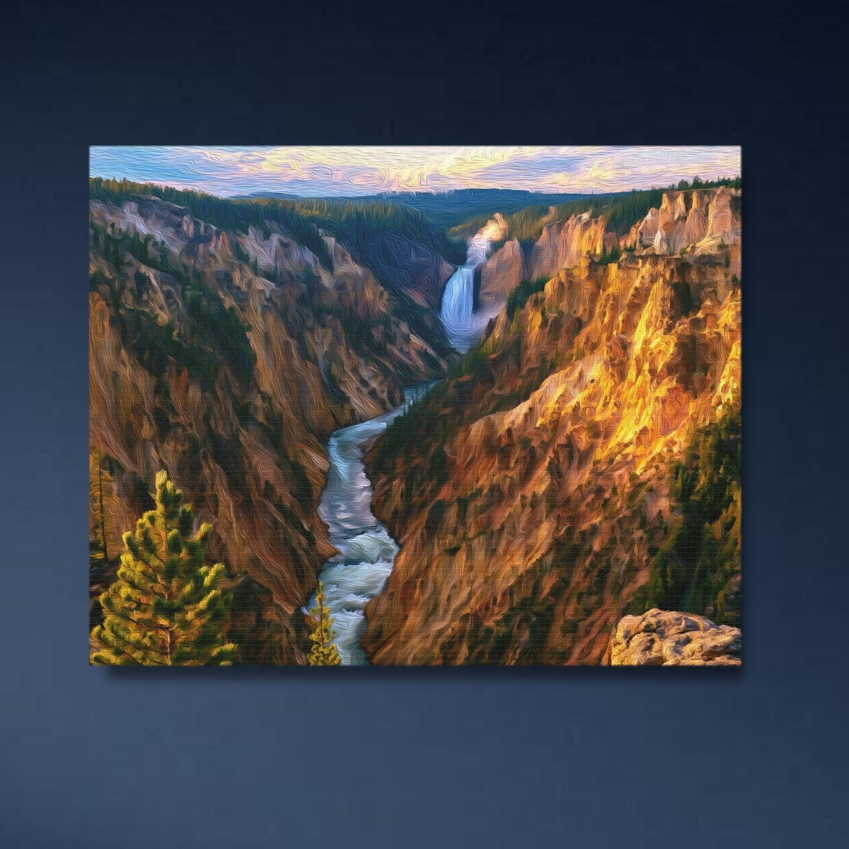 Grand Canyon of the Yellowstone Lower Falls — Yellowstone National Park, Wyoming Study No. 4