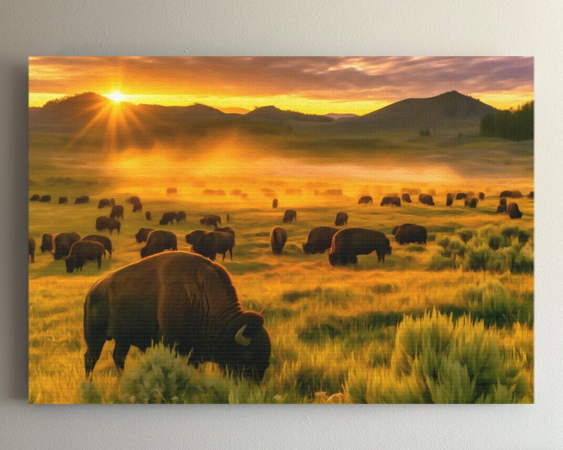 Lamar Valley Bison Herd — Yellowstone National Park, Wyoming