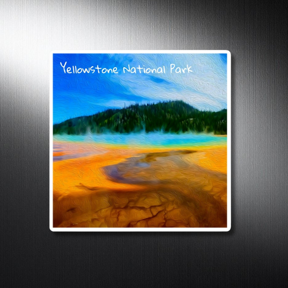Yellowstone National Park, Wyoming | Grand Prismatic Spring | Original Series Decorative Magnet