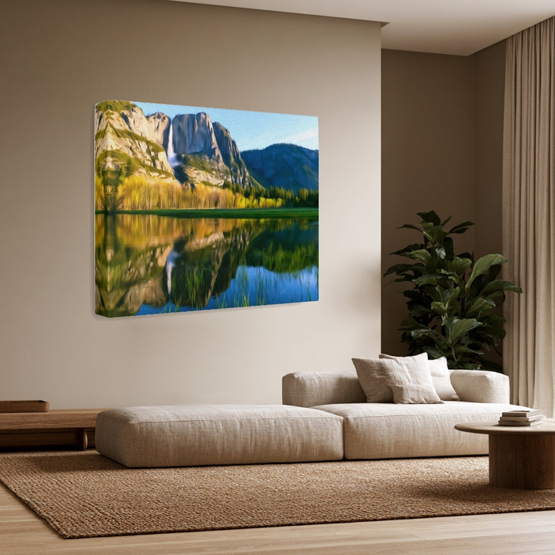 Yosemite Falls Merced River Reflection — Yosemite National Park, California, view 3
