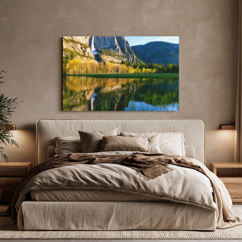 Yosemite Falls Merced River Reflection — Yosemite National Park, California, view 6