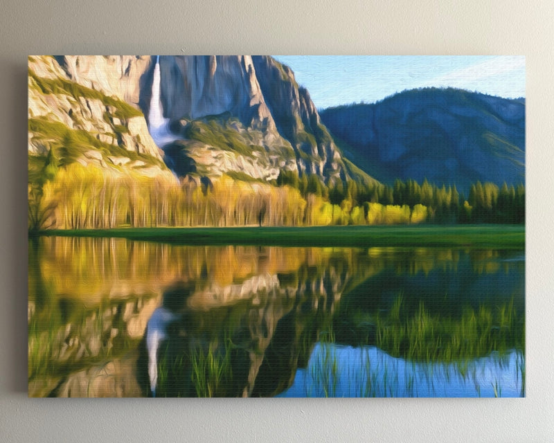 Yosemite Falls Merced River Reflection — Yosemite National Park, California