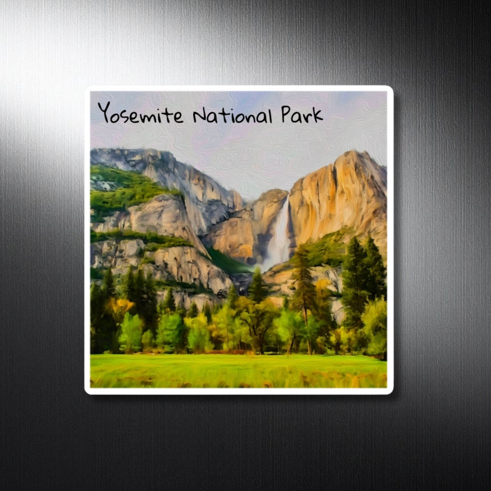 Yosemite National Park, California | Yosemite Falls Valley Vista | Original Series Decorative Magnet