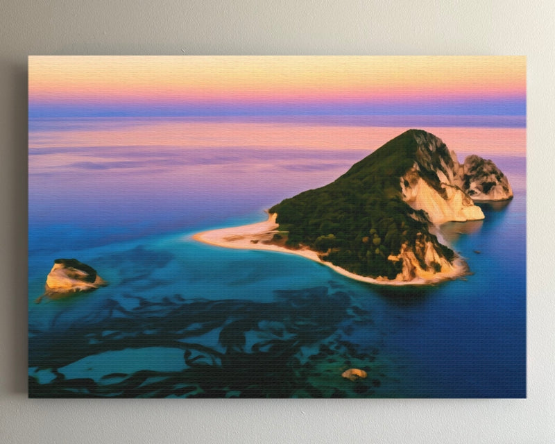 Marathonisi Island Aerial View — Zakynthos, Greece