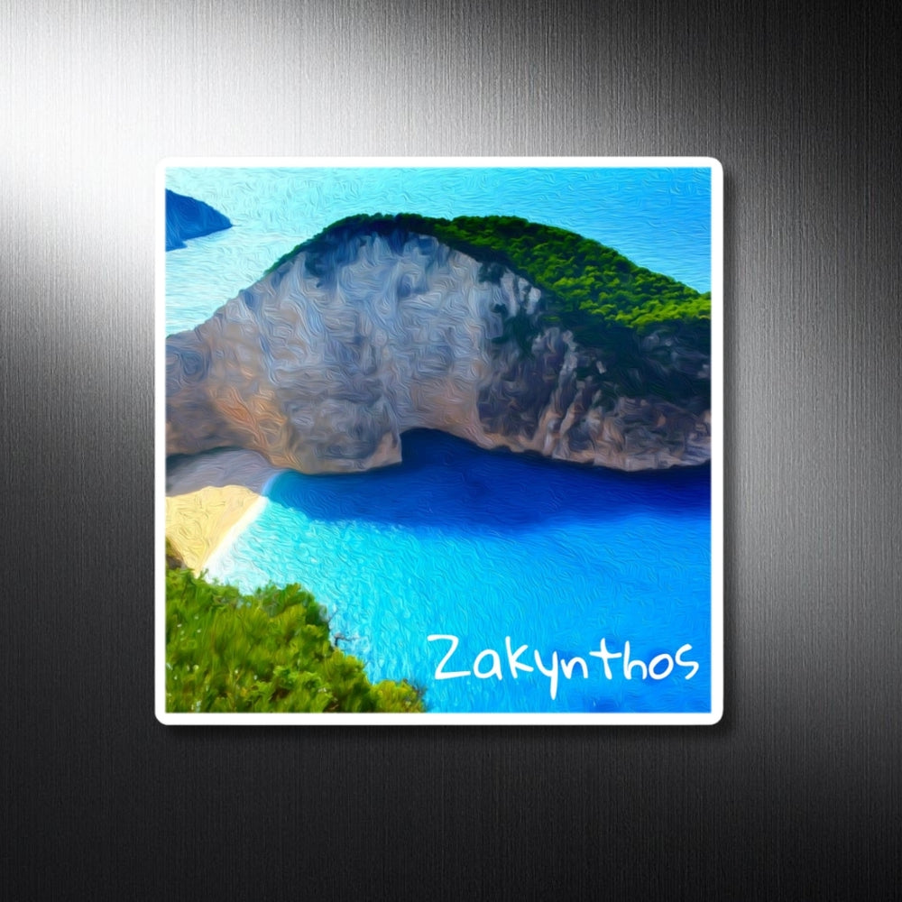 Zakynthos, Greece | Navagio Bay Shipwreck Cove | Original Series Decorative Magnet