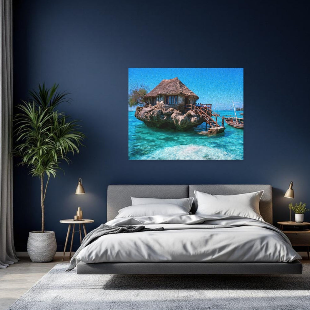 Zanzibar, Tanzania | The Rock Restaurant Zanzibar | Original Series Gallery Canvas detail