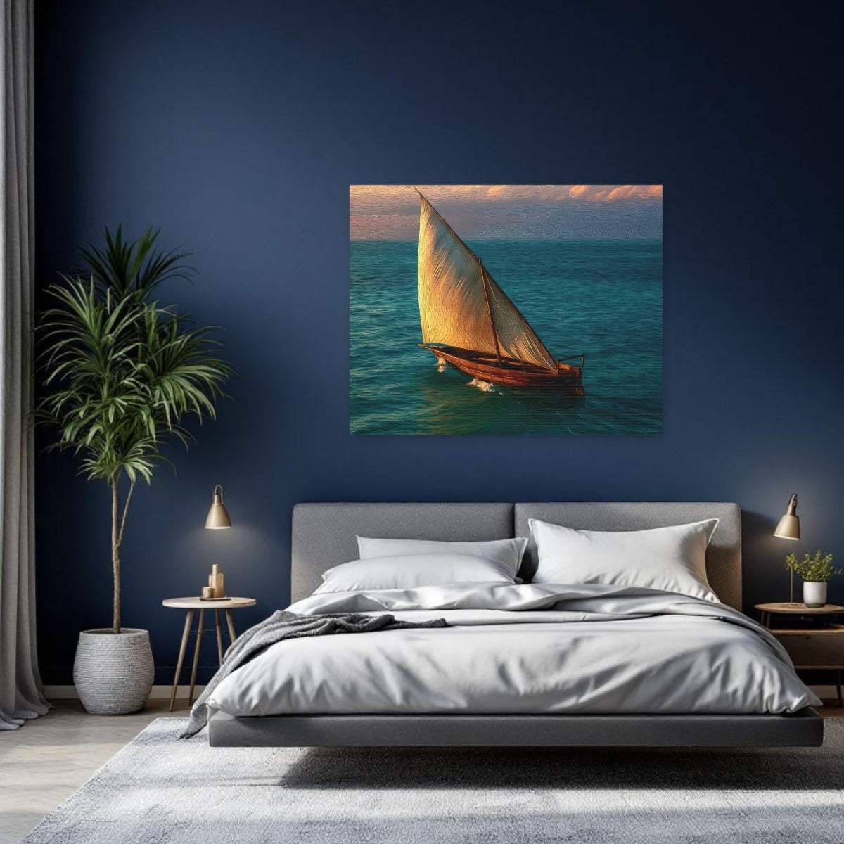 Zanzibar Dhow Sailing Ocean — Zanzibar, Tanzania Study No. 2