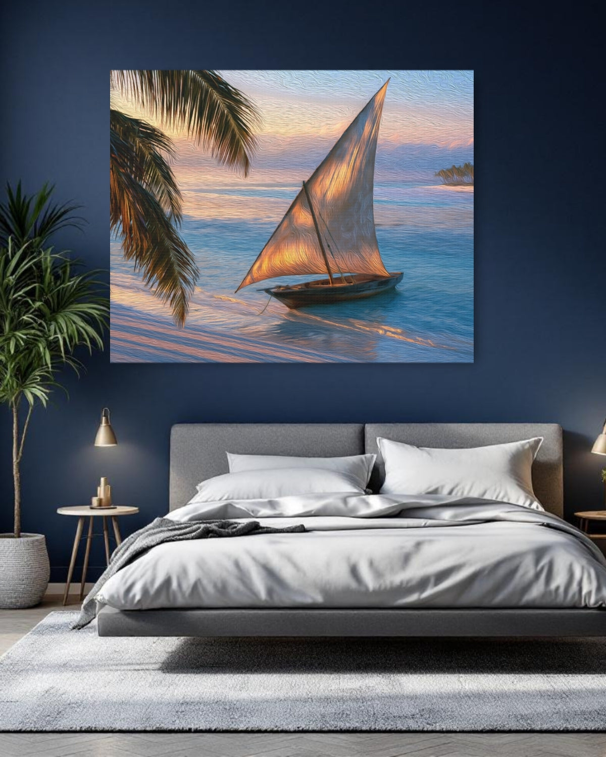 Zanzibar Dhow Sunset Shore — Zanzibar, Tanzania Study No. 1