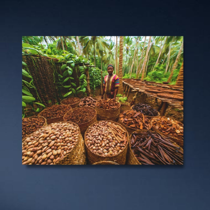 Zanzibar, Tanzania | Zanzibar Spice Farm Harvest | Original Series Gallery Canvas