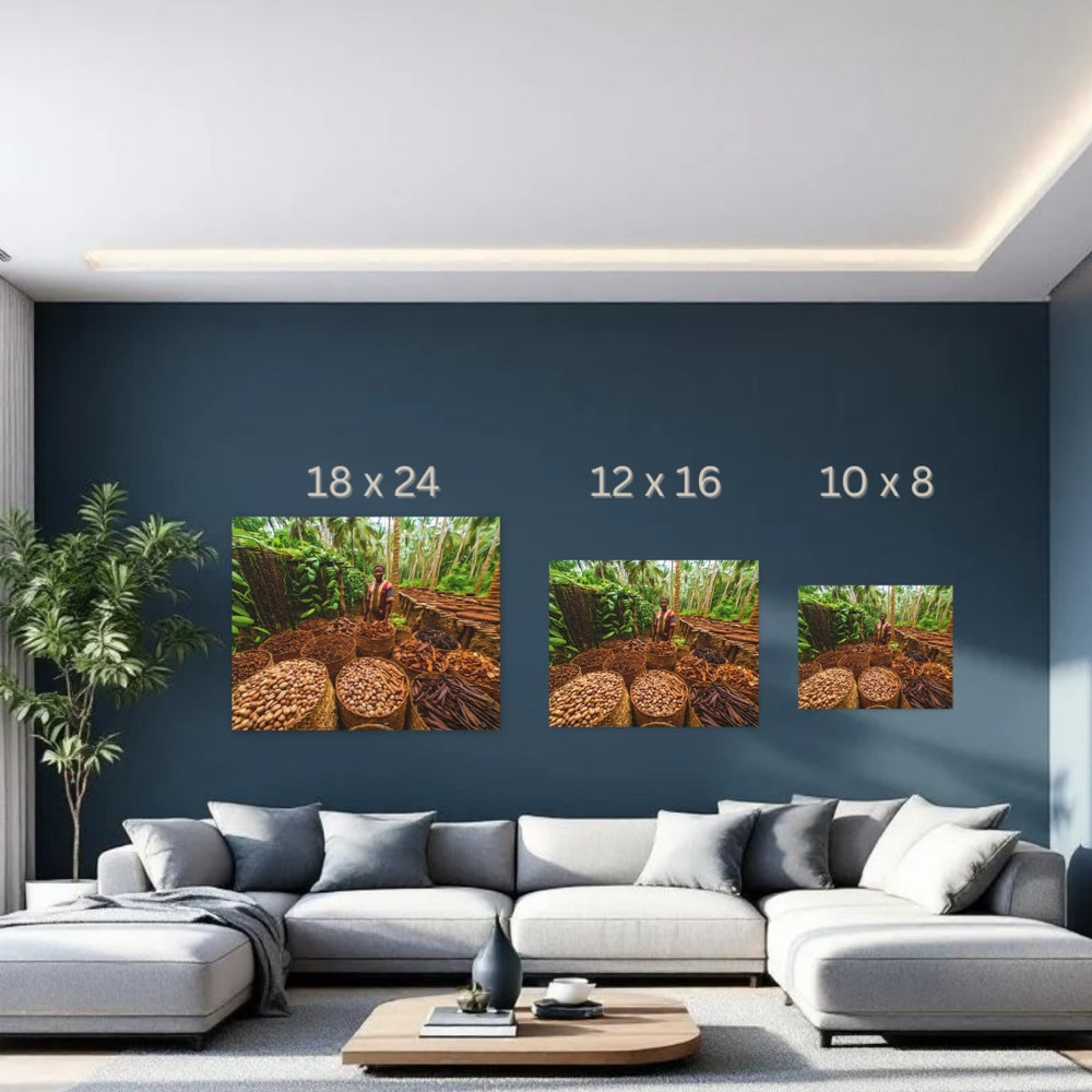 Zanzibar, Tanzania | Zanzibar Spice Farm Harvest | Original Series Gallery Canvas detail