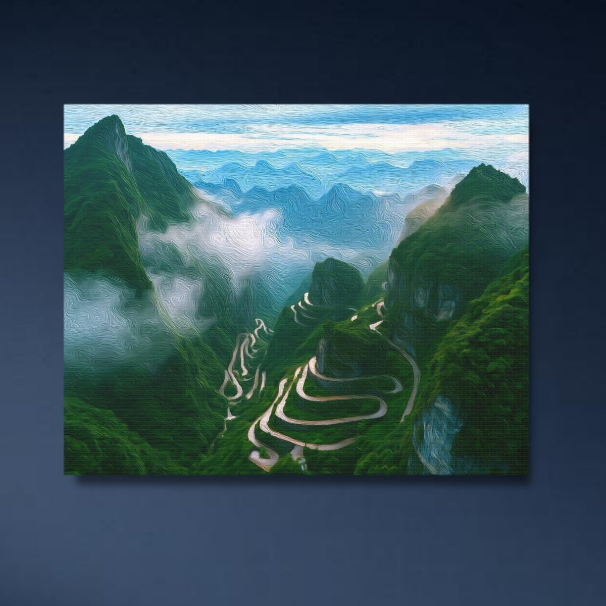 Tianmen Mountain Road Switchbacks — Zhangjiajie, China, study 4