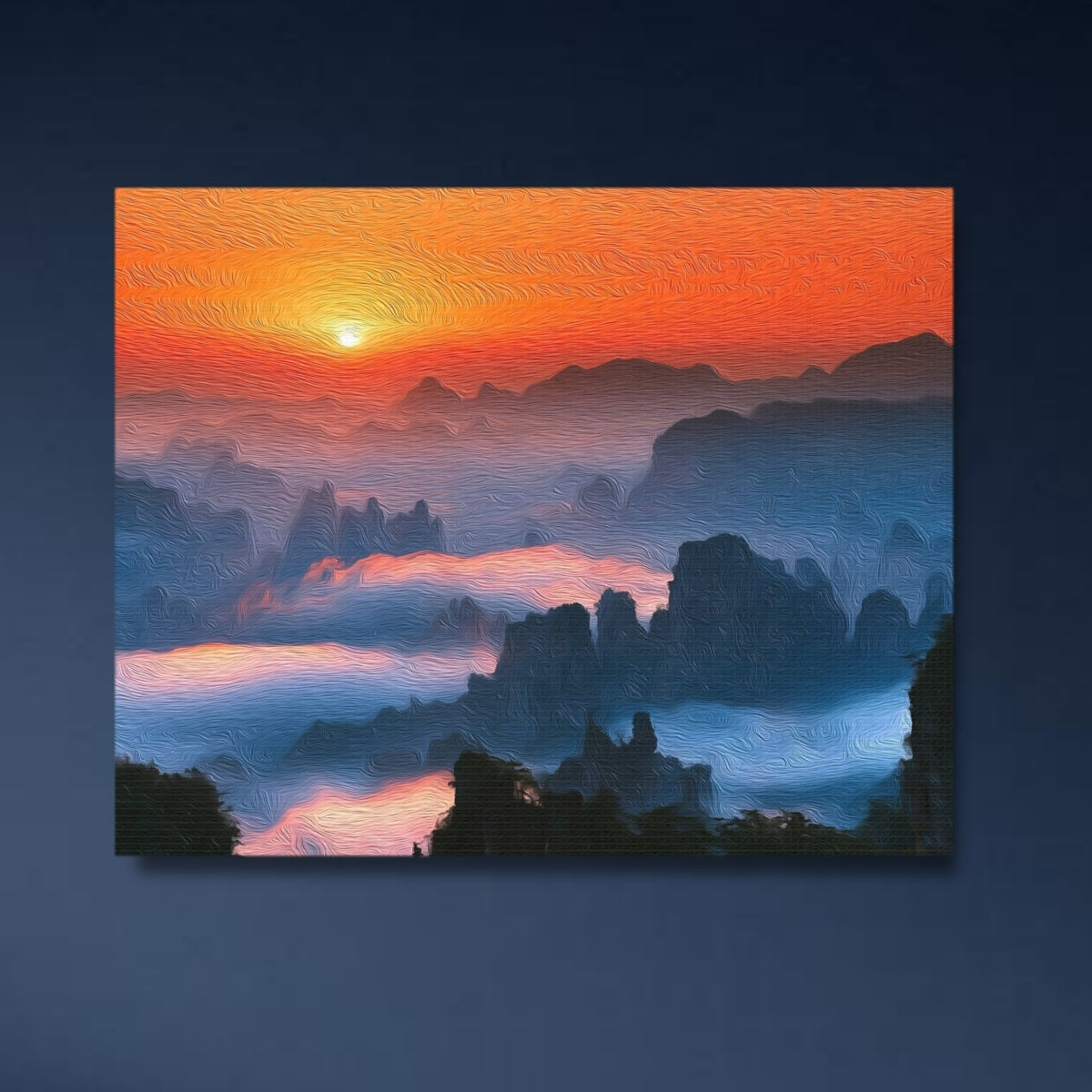 Zhangjiajie Sea of Clouds Sunrise — Zhangjiajie, China, study 4