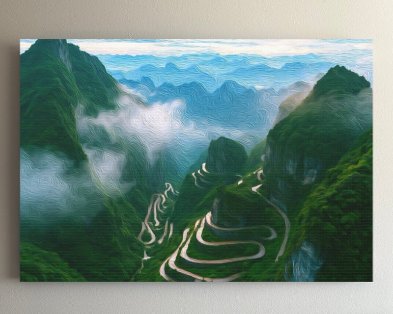 Tianmen Mountain Road Switchbacks — Zhangjiajie, China